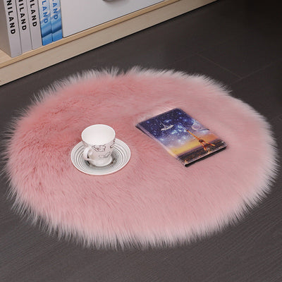 Wool Round Bedroom Mat